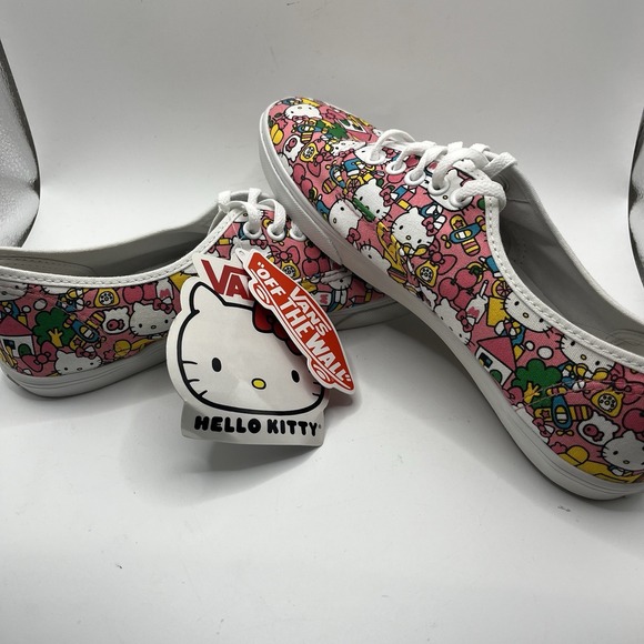 Vans Hello Kitty Women's 9 Sneakers Pink All-Over Print NWT Men's 7.5 Sanrio - Picture 1 of 7